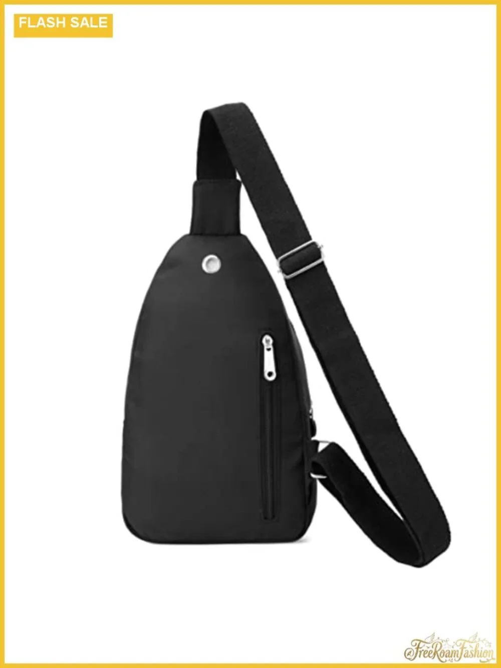 Water Resistant Polyester Sling Backpack Crossbody Bag with Adjustable Strap